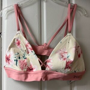 VS Pink Floral Bralette